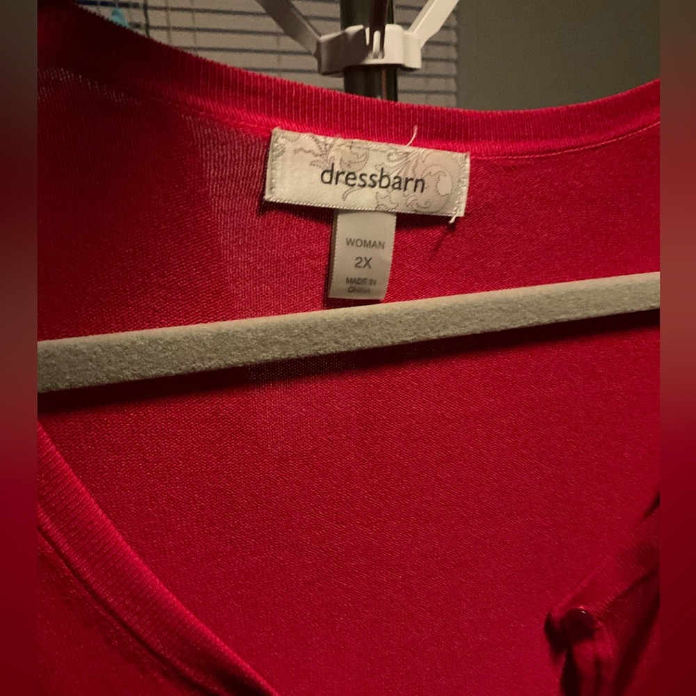Dress barn Red Sweater Size 2X